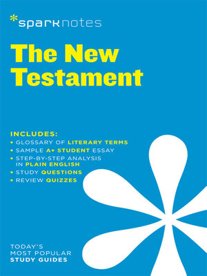cover image of New Testament SparkNotes Literature Guide